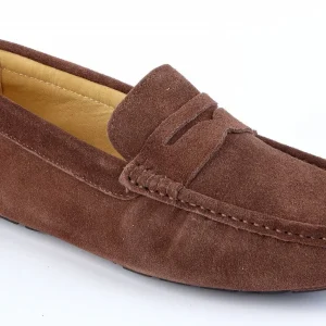CHOCOLATE SUEDE LOAFERS