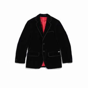 Veste gardian homme velours - noir