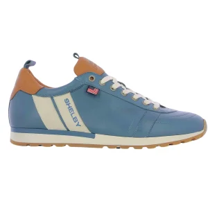 Chaussures Cuir Classic Legend Motors - Caroll Shelby GT Bleu