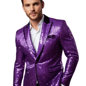 Veste violette pailletée