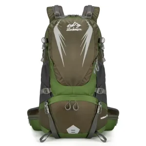 Sac à dos randonnée 40L ventilé, ceinture poches, hydratation